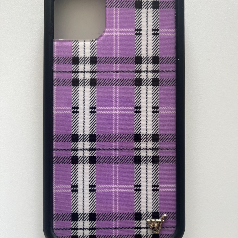 Wallflower Purple and Black Plaid Phone Case